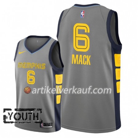 NBA Memphis Grizzlies Trikot Shelvin Mack 6 2018-19 Nike City Edition Grau Swingman - Kinder